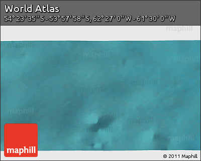 Satellite 3D Map of the Area around 54° 10' 47" S, 61° 58' 30" W