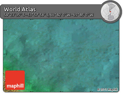 Satellite Map of the Area around 54° 10' 47" S, 66° 13' 29" W