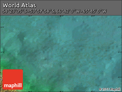 Satellite Map of the Area around 54° 10' 47" S, 66° 13' 29" W