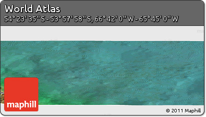 Satellite Panoramic Map of the Area around 54° 10' 47" S, 66° 13' 29" W