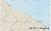 Shaded Relief Map of the area around 54° 10' 47" S, 67° 4' 29" W