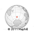 Outline Map of the Area around 54° 10' 47" S, 68° 55' 30" E, rectangular outline