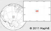 Blank Location Map of the area around 54° 10' 47" S, 6° 52' 30" E