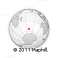 Outline Map of the Area around 54° 10' 47" S, 70° 37' 30" E, rectangular outline