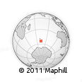 Outline Map of the Area around 54° 10' 47" S, 73° 10' 30" E, rectangular outline