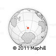 Outline Map of the Area around 54° 10' 47" S, 74° 52' 30" E, rectangular outline