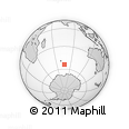 Outline Map of the Area around 54° 10' 47" S, 76° 34' 29" E, rectangular outline