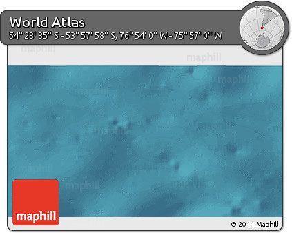 Satellite 3D Map of the Area around 54° 10' 47" S, 76° 25' 30" W