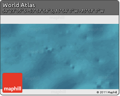 Satellite 3D Map of the Area around 54° 10' 47" S, 76° 25' 30" W