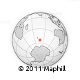 Outline Map of the Area around 54° 10' 47" S, 77° 25' 30" E, rectangular outline