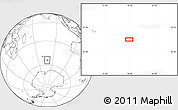 Blank Location Map of the area around 54° 10' 47" S, 78° 16' 30" E