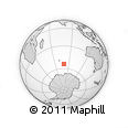 Outline Map of the Area around 54° 10' 47" S, 79° 7' 30" E, rectangular outline