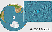 Satellite Location Map of the area around 54° 10' 47" S, 7° 43' 29" E