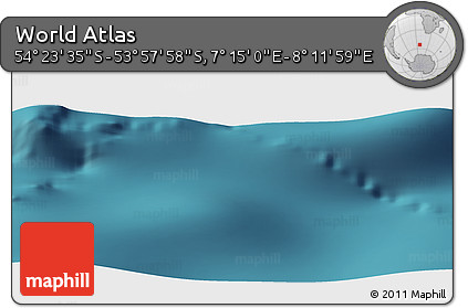 Satellite Panoramic Map of the Area around 54° 10' 47" S, 7° 43' 29" E