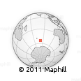 Outline Map of the Area around 54° 10' 47" S, 80° 49' 29" E, rectangular outline