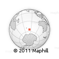 Outline Map of the Area around 54° 10' 47" S, 82° 31' 30" E, rectangular outline