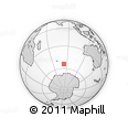 Outline Map of the Area around 54° 10' 47" S, 83° 22' 30" E, rectangular outline