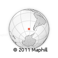 Outline Map of the Area around 54° 10' 47" S, 95° 7' 30" W, rectangular outline