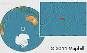 Satellite Location Map of the area around 54° 33' 39" S, 106° 19' 29" E