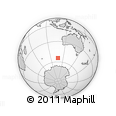 Outline Map of the Area around 54° 33' 39" S, 107° 10' 30" E, rectangular outline