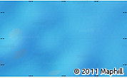 Physical Map of the area around 54° 33' 39" S, 110° 34' 29" E