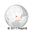 Outline Map of the Area around 54° 33' 39" S, 110° 25' 30" W, rectangular outline