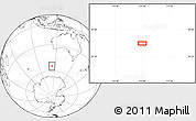 Blank Location Map of the area around 54° 33' 39" S, 113° 58' 29" E