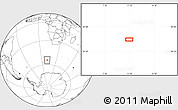 Blank Location Map of the area around 54° 33' 39" S, 11° 7' 30" E