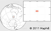 Blank Location Map of the area around 54° 33' 39" S, 128° 25' 30" E