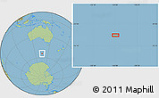 Savanna Style Location Map of the area around 54° 33' 39" S, 136° 4' 29" E