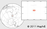 Blank Location Map of the area around 54° 33' 39" S, 149° 40' 30" E