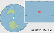 Savanna Style Location Map of the area around 54° 33' 39" S, 149° 40' 30" E