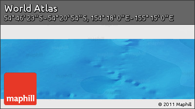 Political Panoramic Map of the Area around 54° 33' 39" S, 154° 46' 30" E