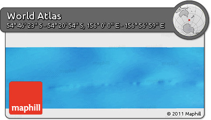 Physical Panoramic Map of the Area around 54° 33' 39" S, 156° 28' 29" E
