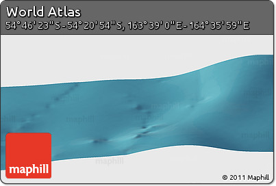 Satellite Panoramic Map of the Area around 54° 33' 39" S, 164° 7' 30" E
