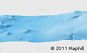 Physical Panoramic Map of the area around 54° 33' 39" S, 2° 37' 30" E