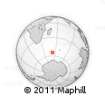 Outline Map of the Area around 54° 33' 39" S, 51° 55' 29" E, rectangular outline
