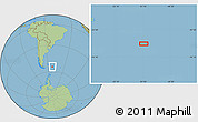 Savanna Style Location Map of the area around 54° 33' 39" S, 51° 46' 29" W
