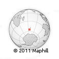 Outline Map of the Area around 54° 33' 39" S, 65° 31' 30" E, rectangular outline