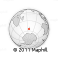 Outline Map of the Area around 54° 33' 39" S, 66° 22' 30" E, rectangular outline