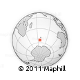 Outline Map of the Area around 54° 33' 39" S, 67° 13' 29" E, rectangular outline