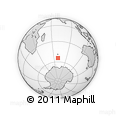 Outline Map of the Area around 54° 33' 39" S, 69° 46' 30" E, rectangular outline