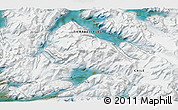 Satellite 3D Map of the area around 54° 33' 39" S, 70° 28' 29" W