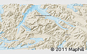 Shaded Relief 3D Map of the area around 54° 33' 39" S, 70° 28' 29" W