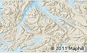 Shaded Relief Map of the area around 54° 33' 39" S, 70° 28' 29" W