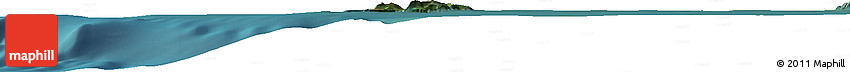 Satellite Horizon Map of the Area around 54° 33' 39" S, 73° 1' 30" W