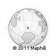 Outline Map of the Area around 54° 33' 39" S, 74° 52' 30" E, rectangular outline