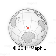 Outline Map of the Area around 54° 33' 39" S, 77° 25' 30" E, rectangular outline