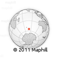 Outline Map of the Area around 54° 33' 39" S, 79° 58' 29" E, rectangular outline
