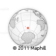 Outline Map of the Area around 54° 33' 39" S, 81° 40' 30" E, rectangular outline